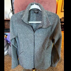 NWOT Eddie Bauer Grey Fleece Full-Zip Sweater